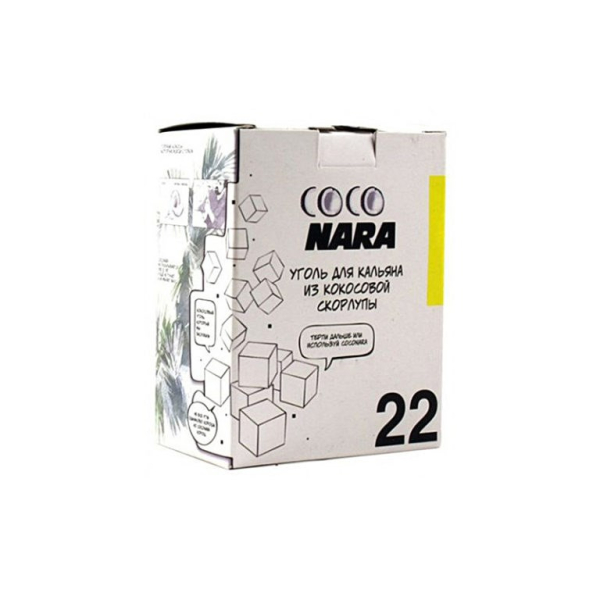 Уголь CocoNara 22мм для кальяна - 24 шт в Хабаровске