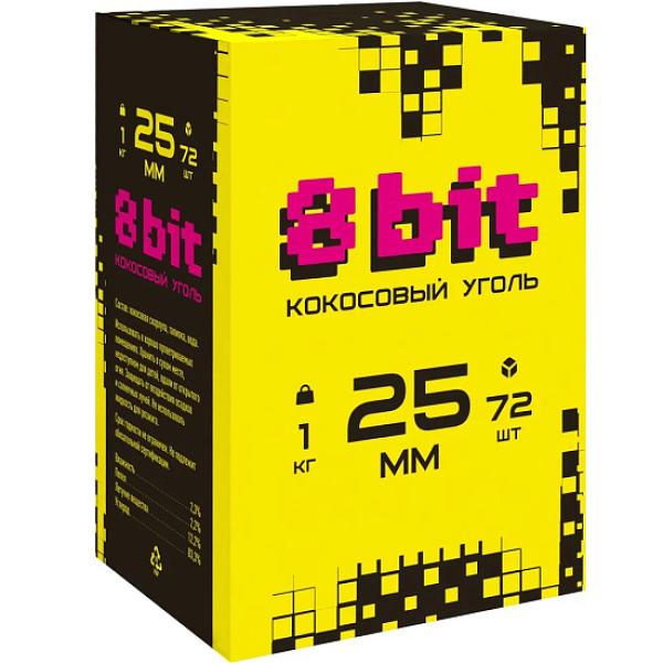 Кокосовый уголь Cocoloco 8bit 25мм в Хабаровске
