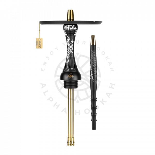 Кальян Alpha Hookah X VNDL Jet Black Чёрный (42 см) в Хабаровске