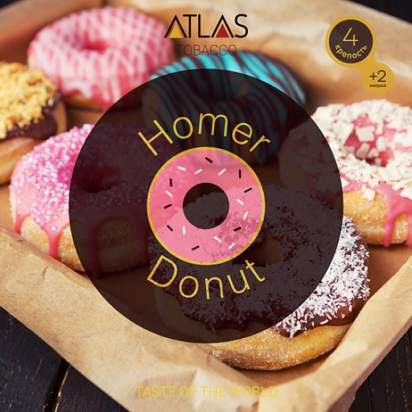 Табак Atlas Homer Donut 100гр в Хабаровске