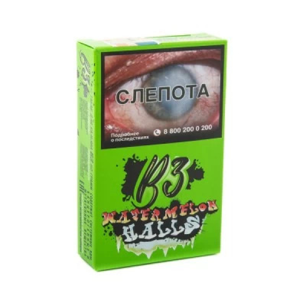 Табак B3 Watermelon Halls (Ледяной Арбуз и Дыня) 50 гр в Хабаровске