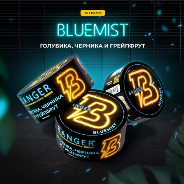Табак Banger Bluemist (Голубика Черника и Грейпфрут) 25 гр в Хабаровске