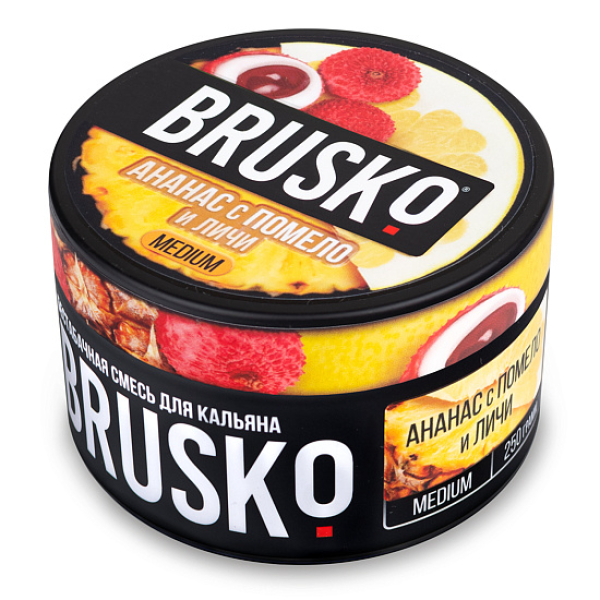 Смесь BRUSKO АНАНАС С ПОМЕЛО И ЛИЧИ (MEDIUM) 250 гр в Хабаровске