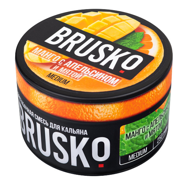 Смесь BRUSKO МАНГО С АПЕЛЬСИНОМ И МЯТОЙ (MEDIUM) 250 гр в Хабаровске