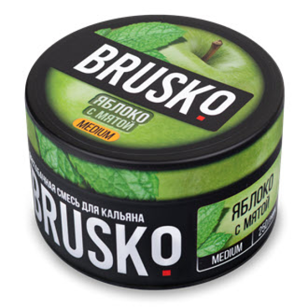 Смесь BRUSKO ЯБЛОКО С МЯТОЙ (MEDIUM) 250 гр в Хабаровске