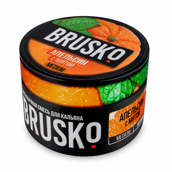 Смесь Brusko Medium Апельсин мята 50 грамм в Хабаровске