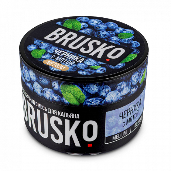 Смесь Brusko Medium Черника с мятой 50 грамм в Хабаровске