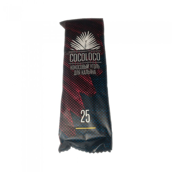 Кокосовый уголь Cocoloco 25мм - 12 шт. в Хабаровске