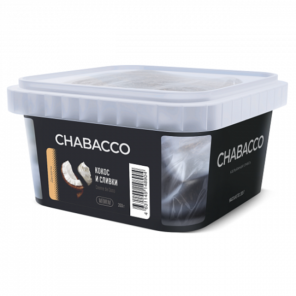 Смесь Chabacco Medium Creme De Coco (Кокос И Сливки) 200 гр в Хабаровске