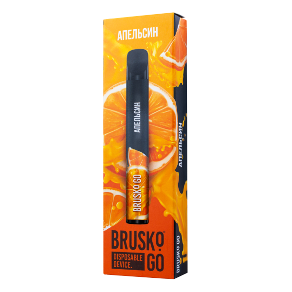 Одноразовая электронная сигарета Brusko Go Апельсин 800 затяжек в Хабаровске
