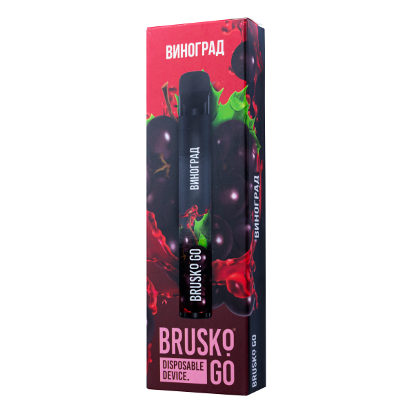 Одноразовая электронная сигарета Brusko Go Виноград 800 затяжек в Хабаровске