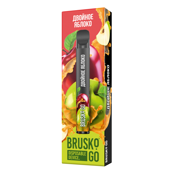 Одноразовая электронная сигарета Brusko Go Двойное яблоко 800 затяжек в Хабаровске