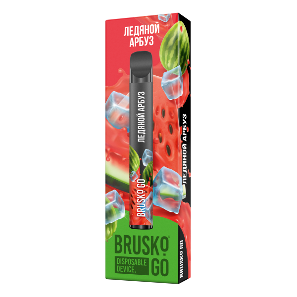Одноразовая электронная сигарета Brusko Go Ледяной Арбуз 800 затяжек в Хабаровске