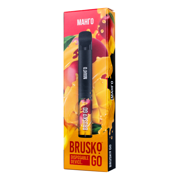 Одноразовая электронная сигарета Brusko Go Манго 800 затяжек в Хабаровске
