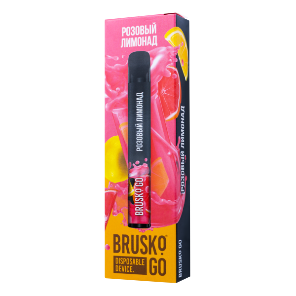 Одноразовая электронная сигарета Brusko Go Розовый Лимонад 800 затяжек в Хабаровске
