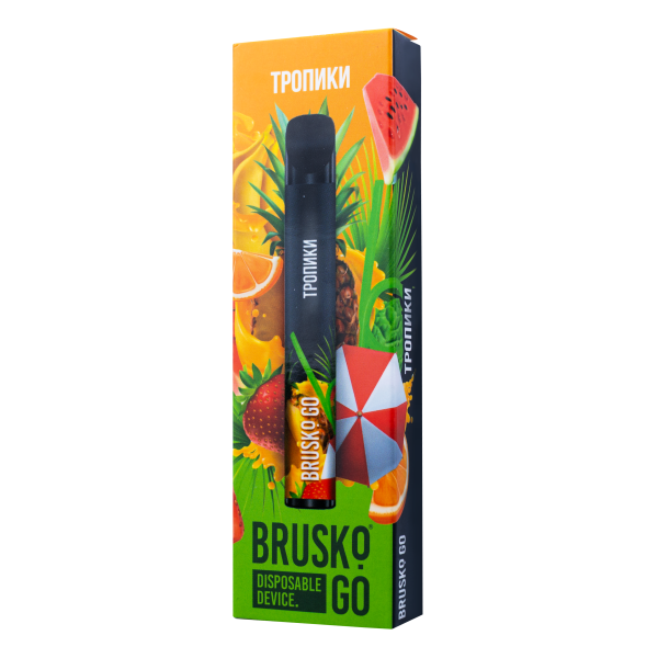 Одноразовая электронная сигарета Brusko Go Тропики 800 затяжек в Хабаровске