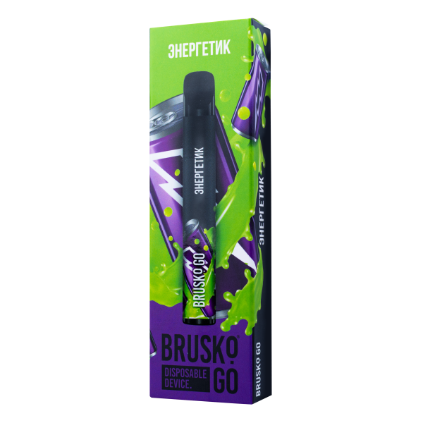 Одноразовая электронная сигарета Brusko Go Энергетик 800 затяжек в Хабаровске
