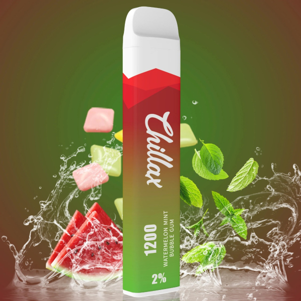 Chillax Watermelon Mint bubble gum (Арбуз Мятная жвачка), 1200 тяг в Хабаровске