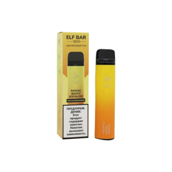 Elfbar (3600 (Ананас манго апельсин)), 3600 тяг в Хабаровске