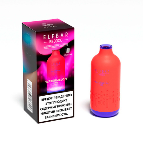 Elfbar BB3000 Арбузный лед, 3000 тяг в Хабаровске
