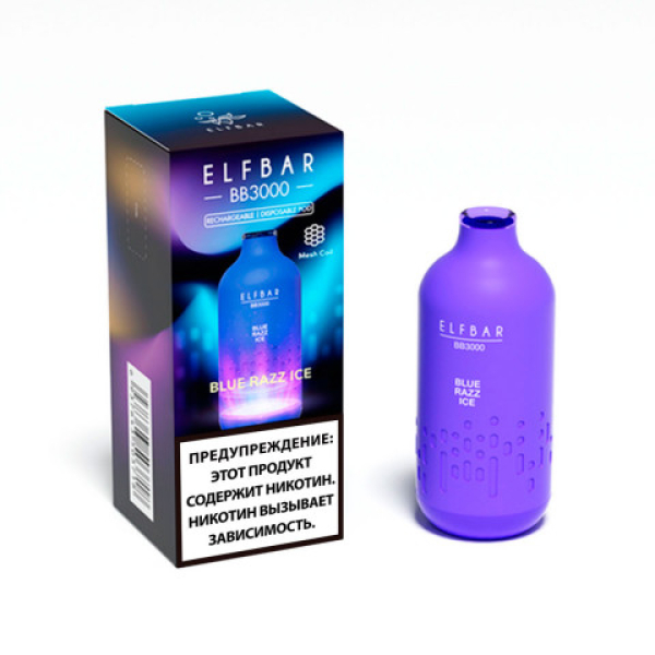 Elfbar BB3000 Голубика малина лед, 3000 тяг в Хабаровске