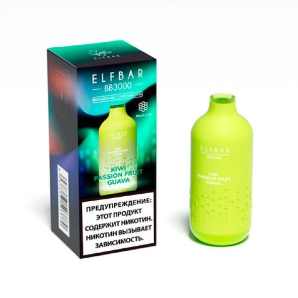 Elfbar BB3000 Киви маракуйя гуава, 3000 тяг в Хабаровске