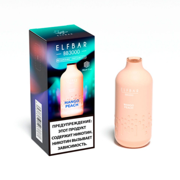 Elfbar BB3000 Манго персик, 3000 тяг в Хабаровске