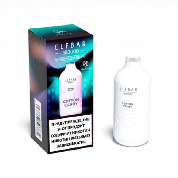 Elfbar BB3000 Сахарная вата, 3000 тяг в Хабаровске