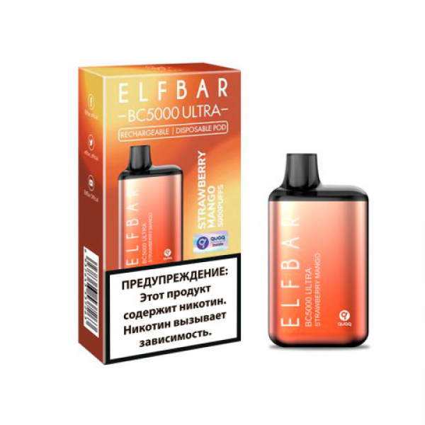 Elfbar BC5000 (Клубника манго), 5000 тяг в Хабаровске
