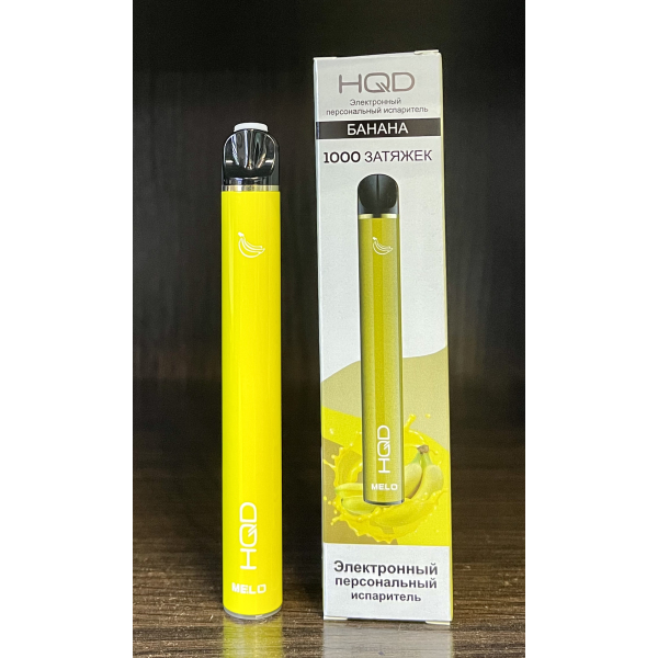 HQD melo banana (банан) 1000 затяжек в Хабаровске