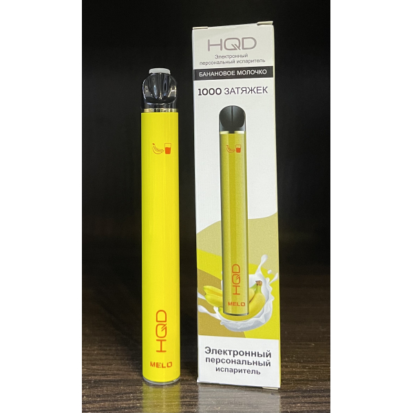 HQD melo banana milk (банановое молочко) 1000 затяжек в Хабаровске