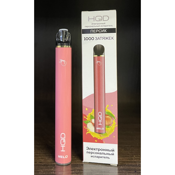 HQD melo peach (персик) 1000 затяжек в Хабаровске