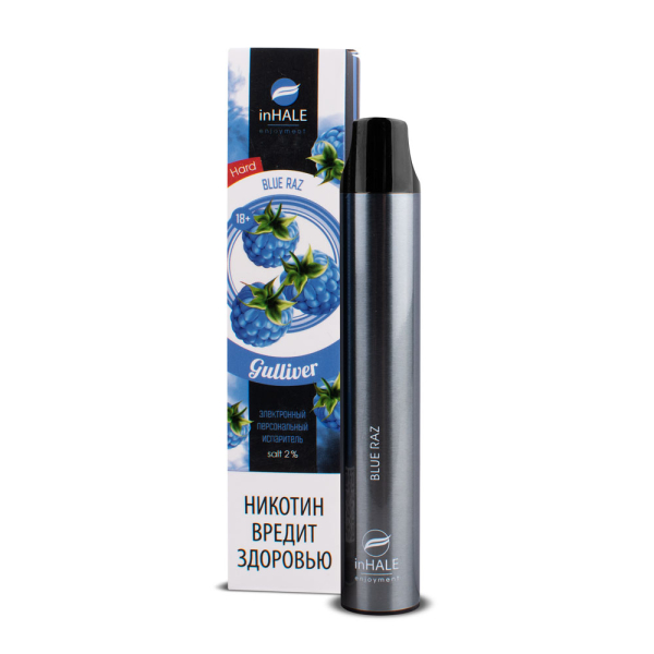 inHale Guliver Hard Blue Razz (Ежевика) 1500 затяжек в Хабаровске