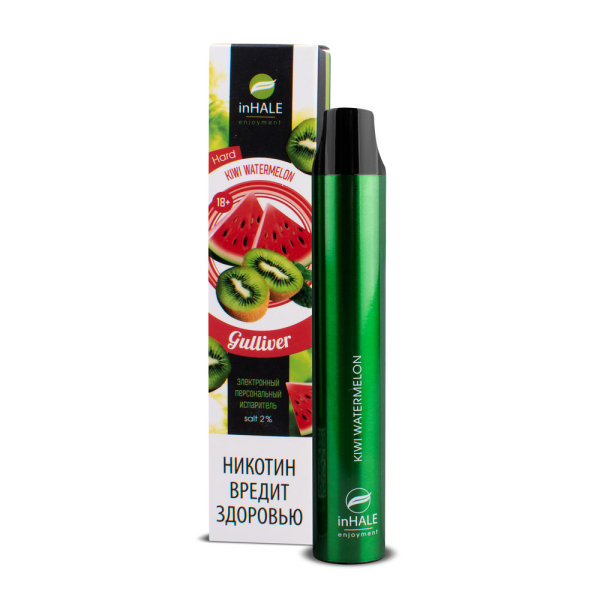 inHale Guliver Hard Kiwi Watermelon (Киви Арбуз) 1500 затяжек в Хабаровске