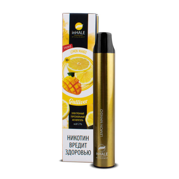 inHale Guliver Hard Lemon Mango (Лимон Манго) 1500 затяжек в Хабаровске