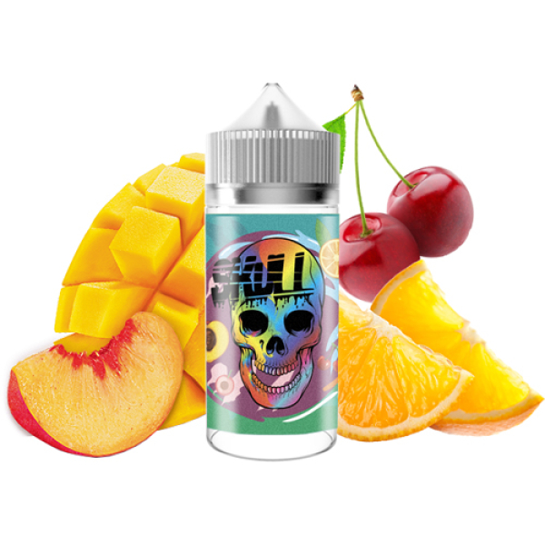 Жидкость SKULL Fruit Bomb (Персик Мандарин Ледяная Вишня) (100 мл, 0 мг/мл) в Хабаровске