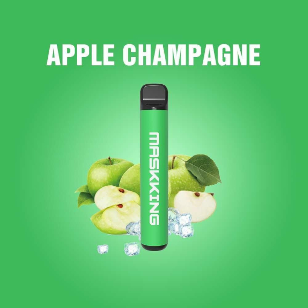 Одноразовая электронная сигарета Maskking High Pro Apple Champagne (Яблочное Шампанское) 1000 затяжек в Хабаровске