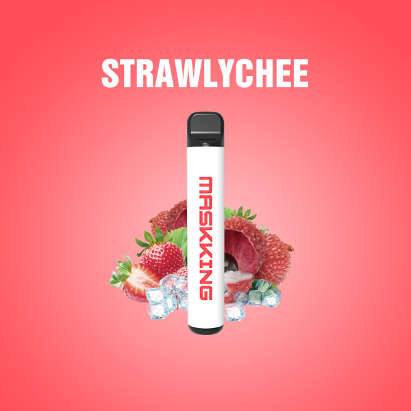 Одноразовая электронная сигарета Maskking High Pro Strawlychee (Клубника Личи) 1000 затяжек в Хабаровске