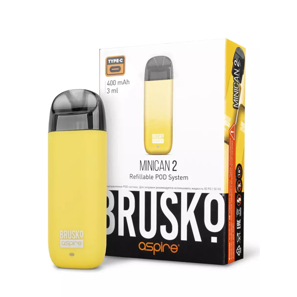 Brusko MINICAN 2 (400 мАч, Желтый) в Хабаровске