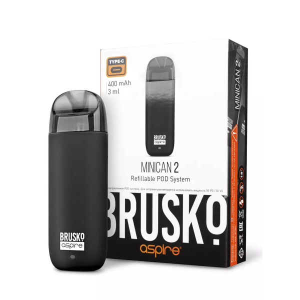 Brusko MINICAN 2 (400 мАч, Черный) в Хабаровске