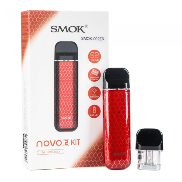POD-система SMOK Novo 2 Pod 800 mAh Red Carbon в Хабаровске