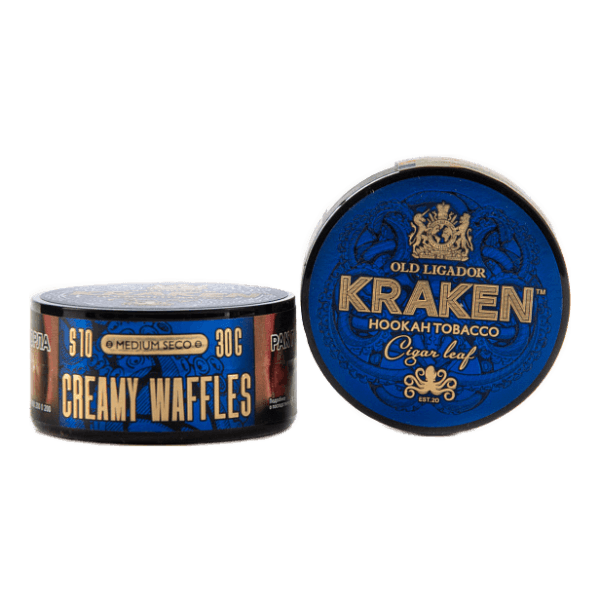 Табак Kraken Medium Seco Creamy Waffles (Сливочные вафли) 30 гр в Хабаровске
