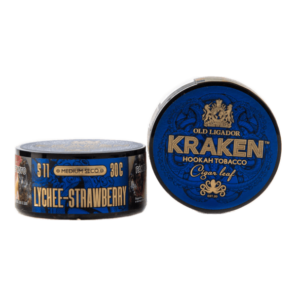 Табак Kraken Medium Seco Lychee strawberry (Личи и клубника) 30 гр в Хабаровске