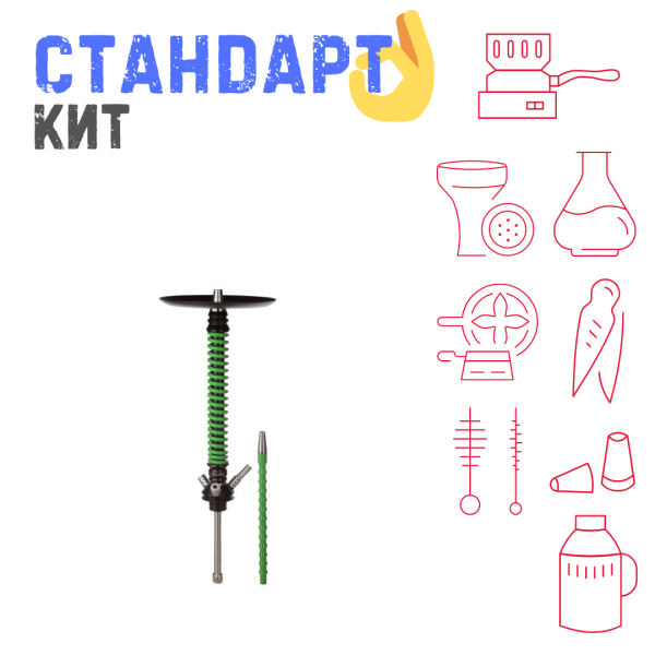 Набор с кальяном  Mamay Customs Coilovers v12 Зеленый/Черный СТАНДАРТ в Хабаровске