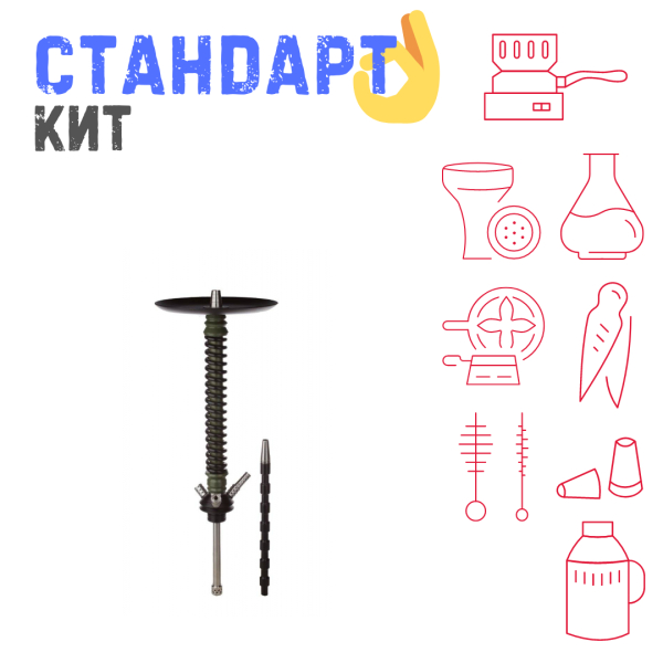 Набор с кальяном  Mamay Customs Coilovers v12 Хаки/Черный СТАНДАРТ в Хабаровске