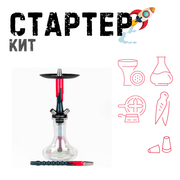 Набор с кальяном  Mamay Customs Flow Race Green (24 см) ТОЛЬКО НЕОБХОДИМОЕ в Хабаровске
