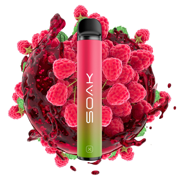 SOAK X Raspberry Soda (Малиновая газировка), 1500 тяг в Хабаровске