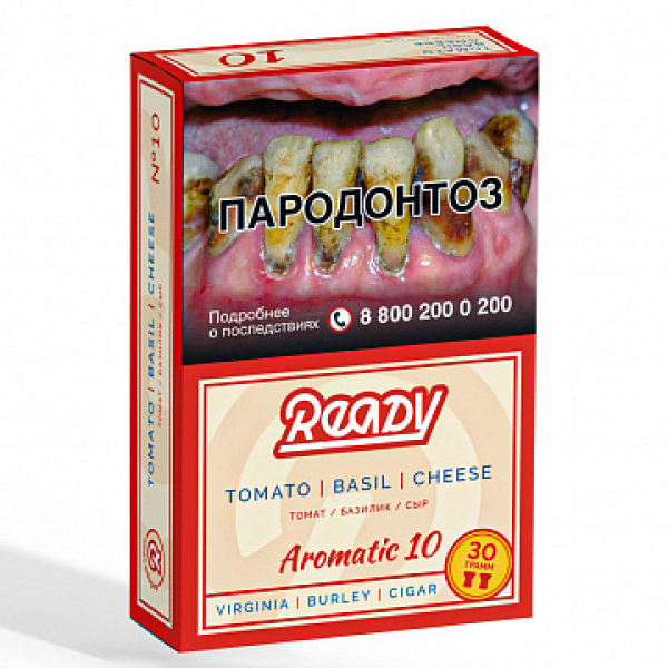 Табак READY №10 TOMATO BASIL CHEESE (Томат Базилик сыр) 30 гр в Хабаровске