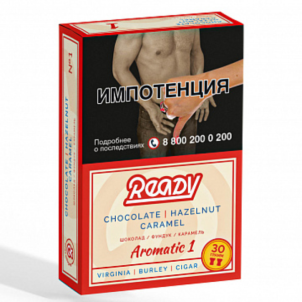 Табак READY №1 CHOCOLATE HAZELNUT CARAMEL (Шоколад Орех Карамель) 30 гр в Хабаровске