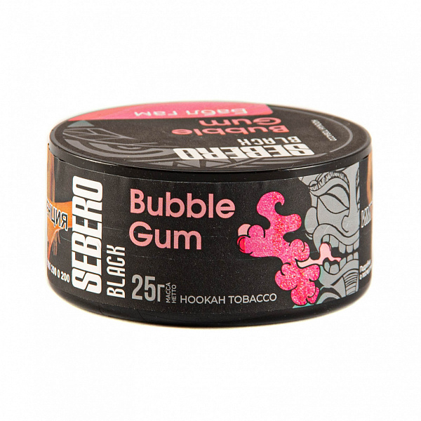 Табак SEBERO BLACK BUBBLE GUM 25 гр в Хабаровске